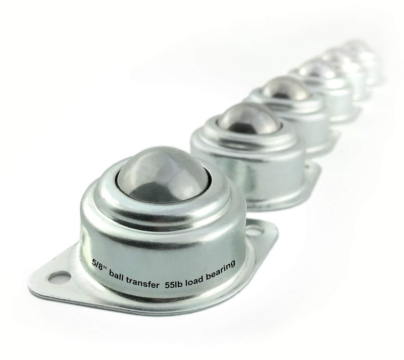 TruePower 5/8â€ Roller Ball Transfer Bearings, 55lb Load Capacity, Set of 6 - Image 1